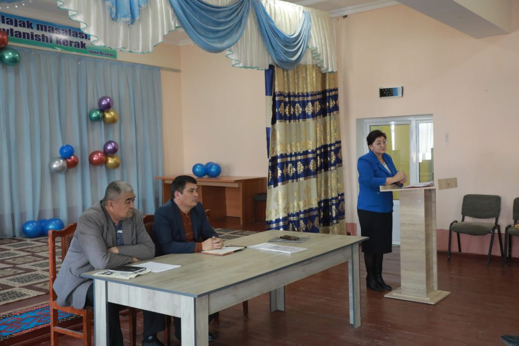 «Dáwir» MFYda uchrashuv o‘tkazildi